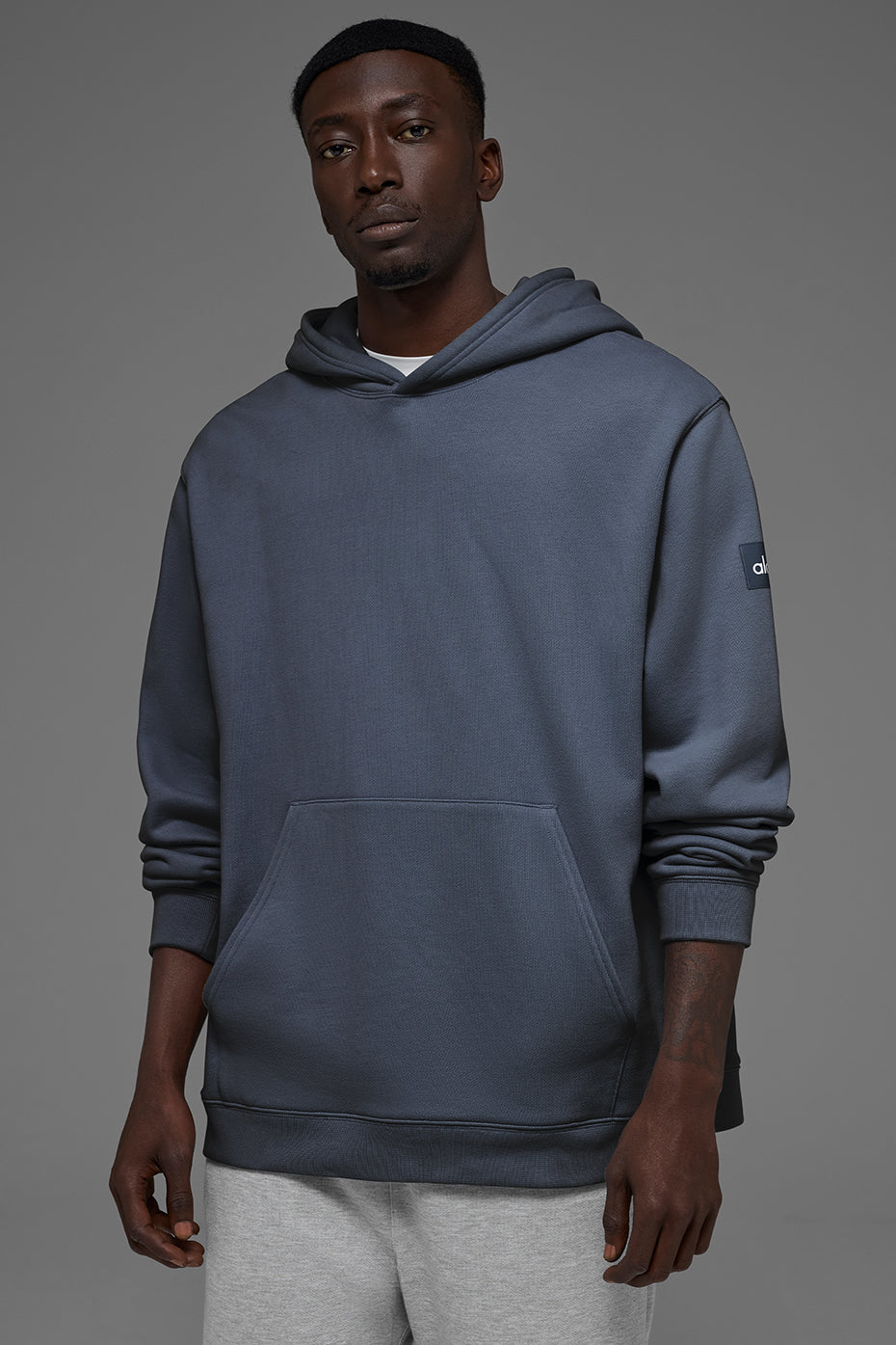 Renown Heavy Weight Hoodie - Bluestone--0