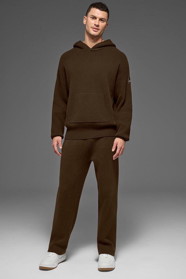 Scholar Hooded Sweater - Espresso
