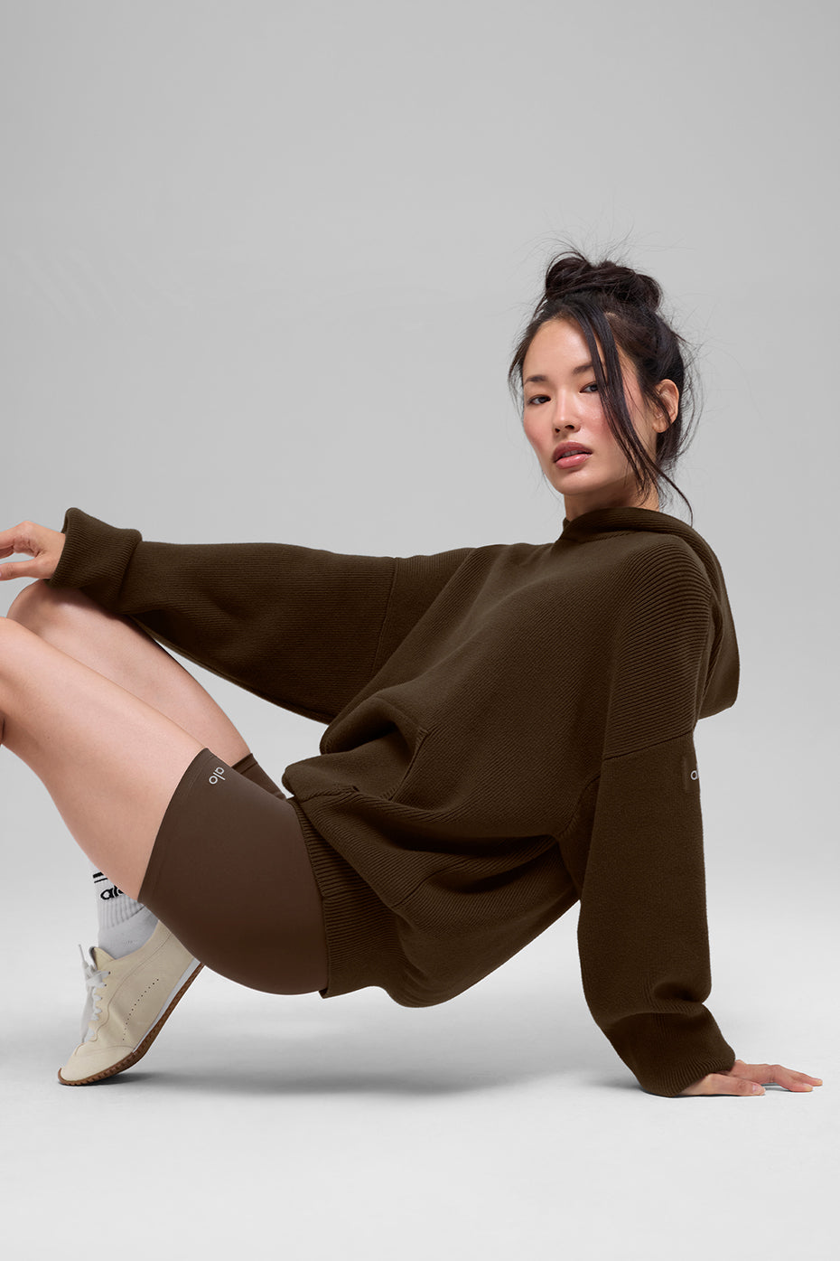 Scholar Hooded Sweater - Espresso--3