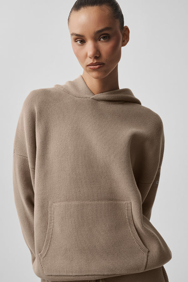 Scholar Hooded Sweater - Gravel