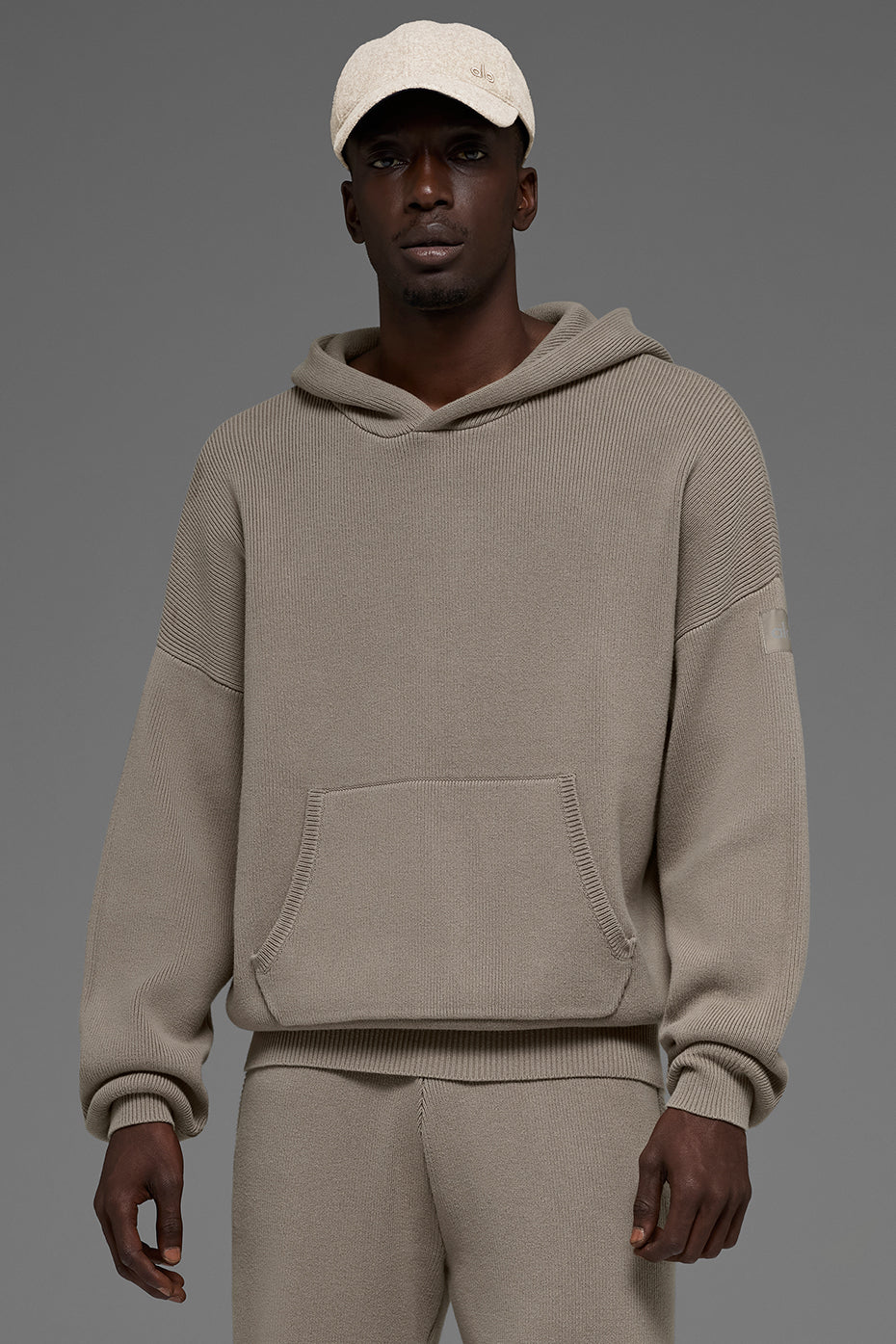 Scholar Hooded Sweater - Light Cocoa--1