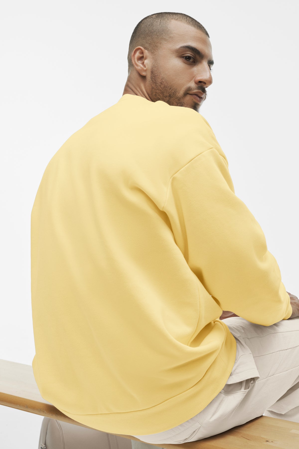 Accolade Crew Neck Pullover - Warm Butter--1