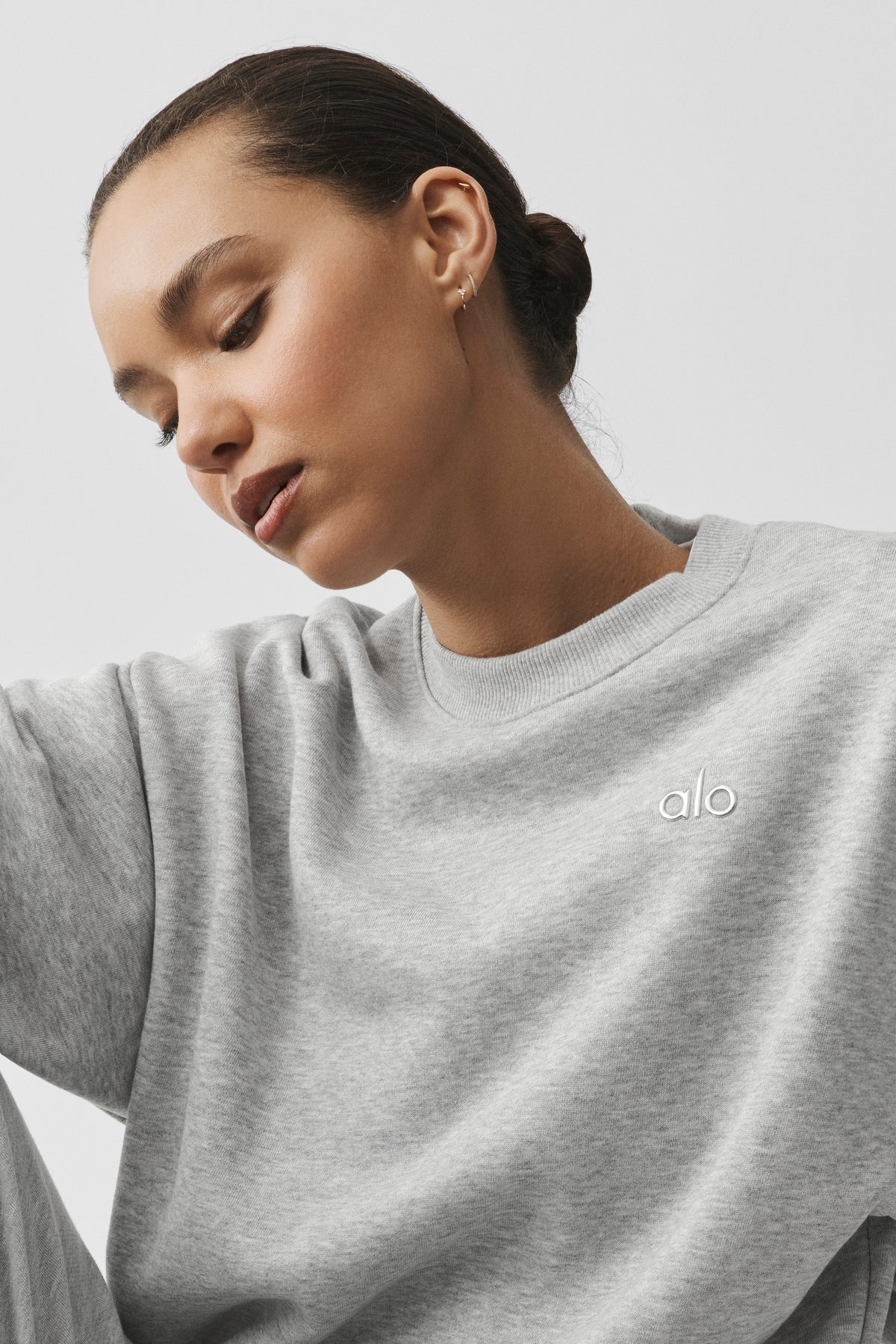 Accolade Crew Neck Pullover - Athletic Heather Grey--3