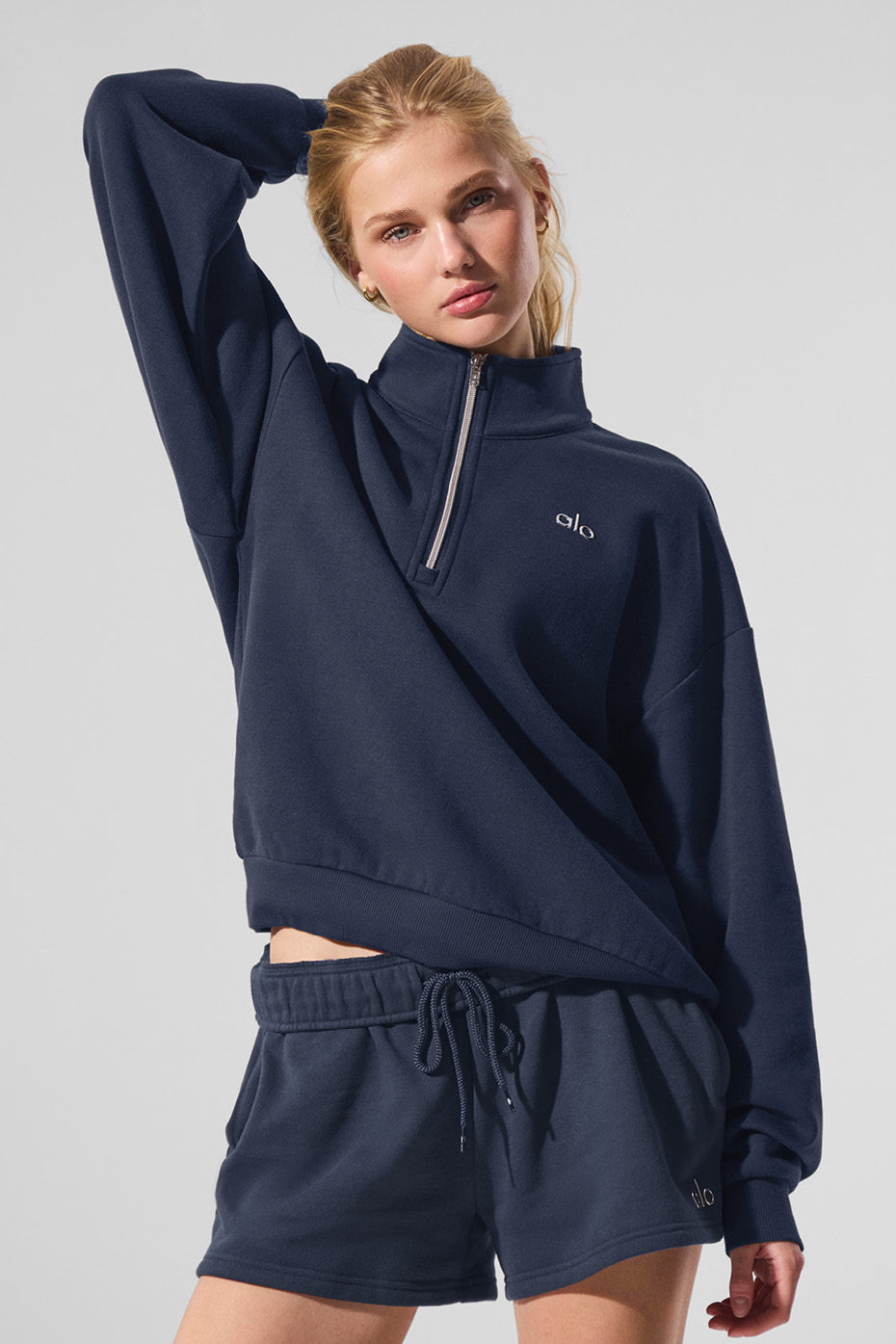 Accolade 1/4 Zip Pullover - Navy--1