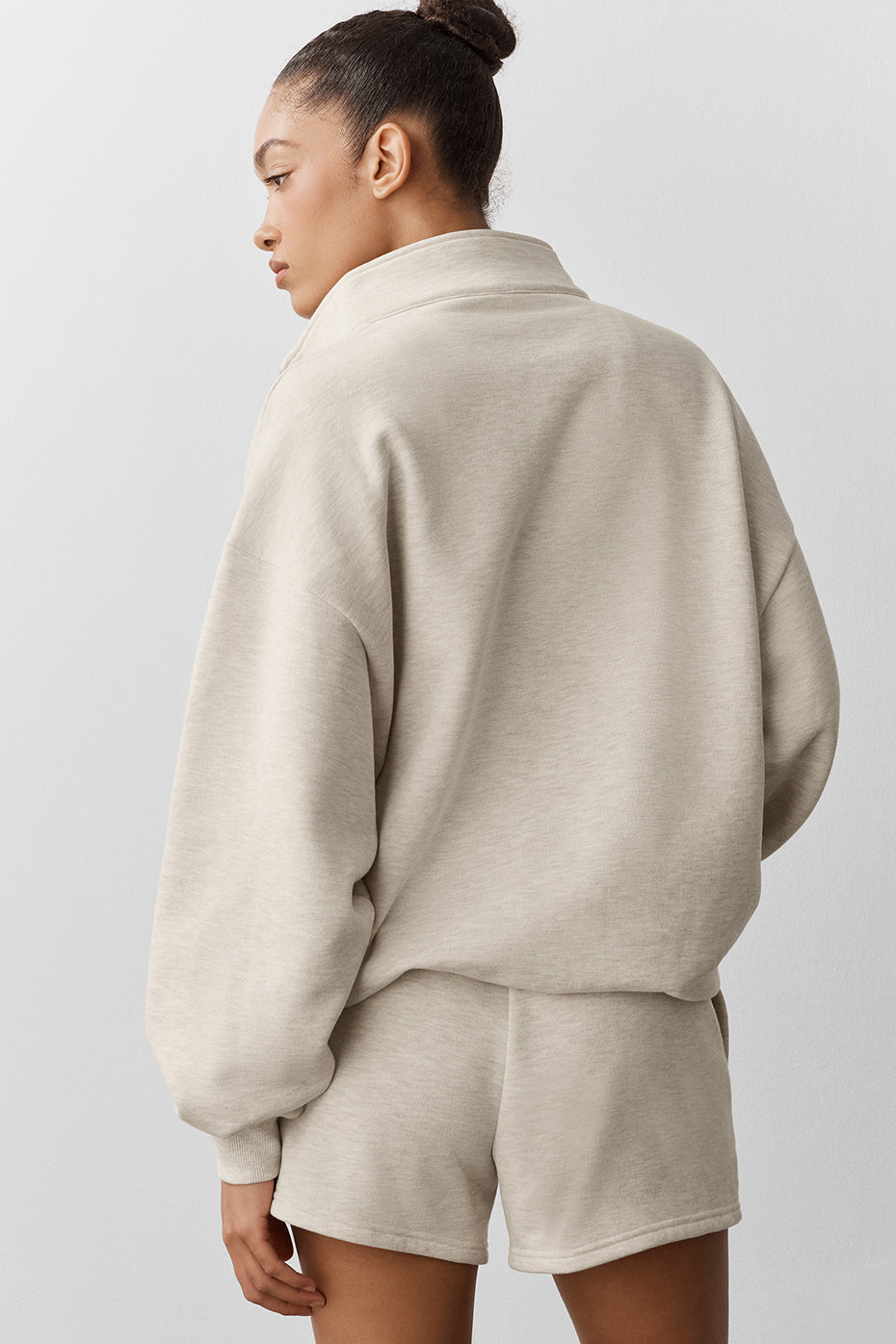 Accolade 1/4 Zip Pullover - Oatmeal Heather--1