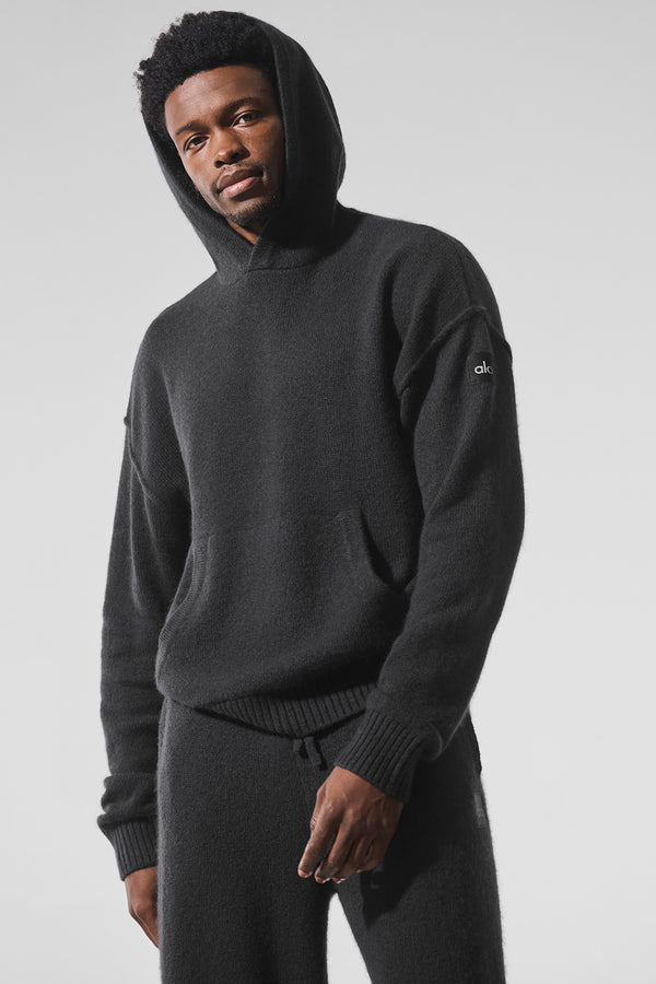 Wool Cashmere New Class Hoodie - Black