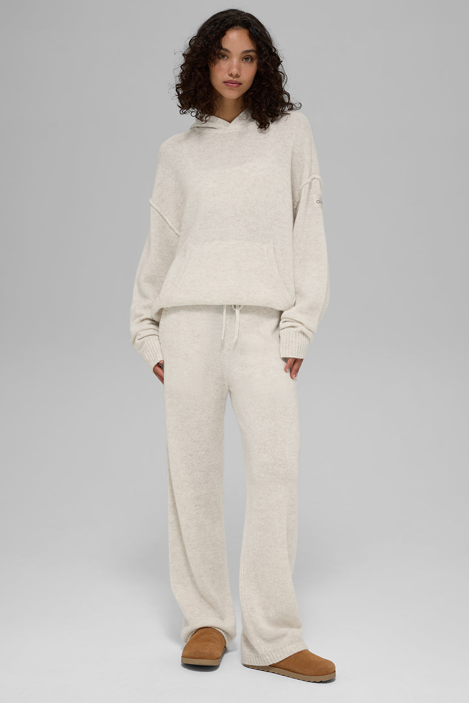 Wool Cashmere New Class Hoodie - Bone Heather--4
