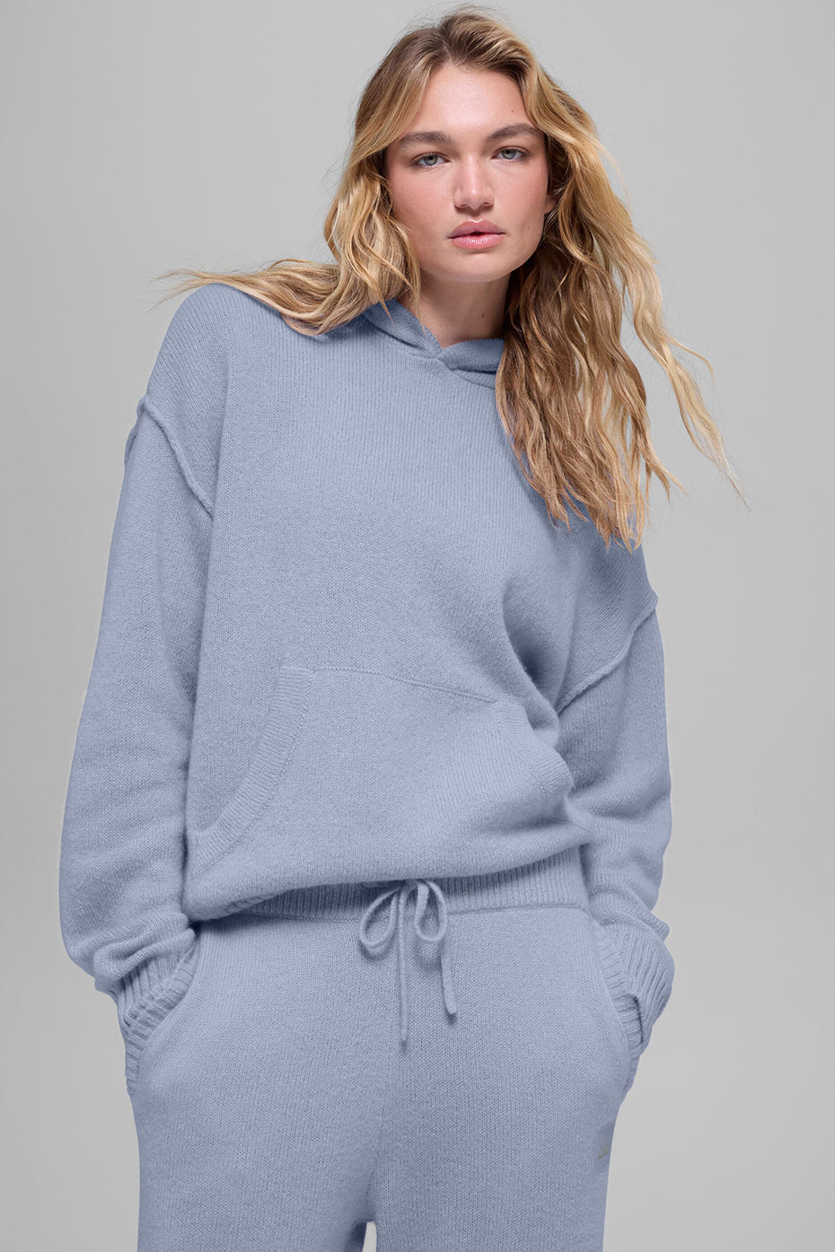 Wool Cashmere New Class Hoodie - Winter Frost--0