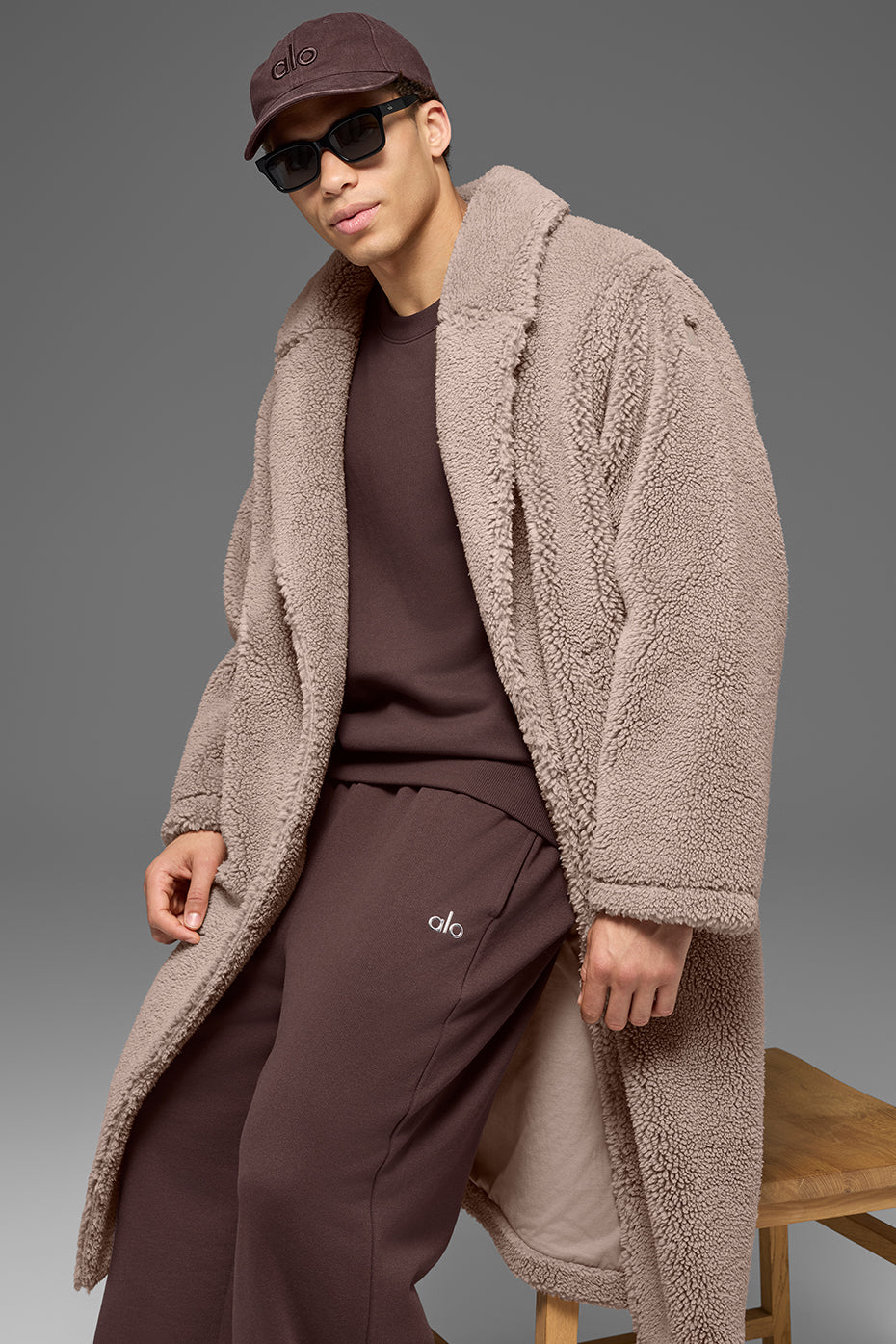Oversized Sherpa Trench - Chai Latte--0