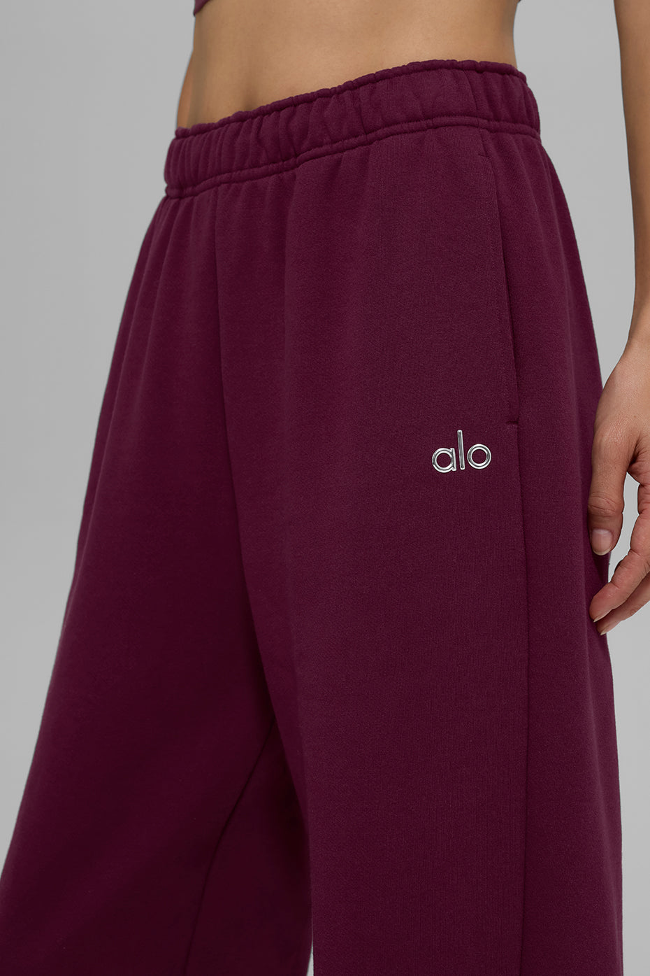 Accolade Straight Leg Sweatpant - Burgundy--1