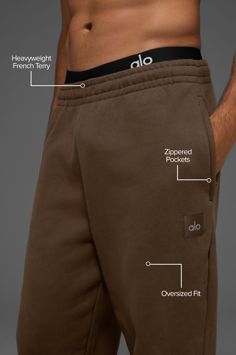 Cuffed Renown Heavy Weight Sweatpant - Espresso--1