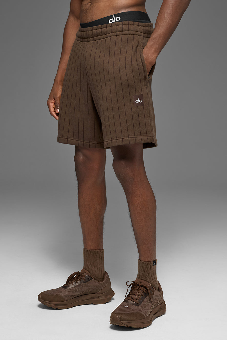 7" Pinstripe Short - Espresso Pinstripe--2