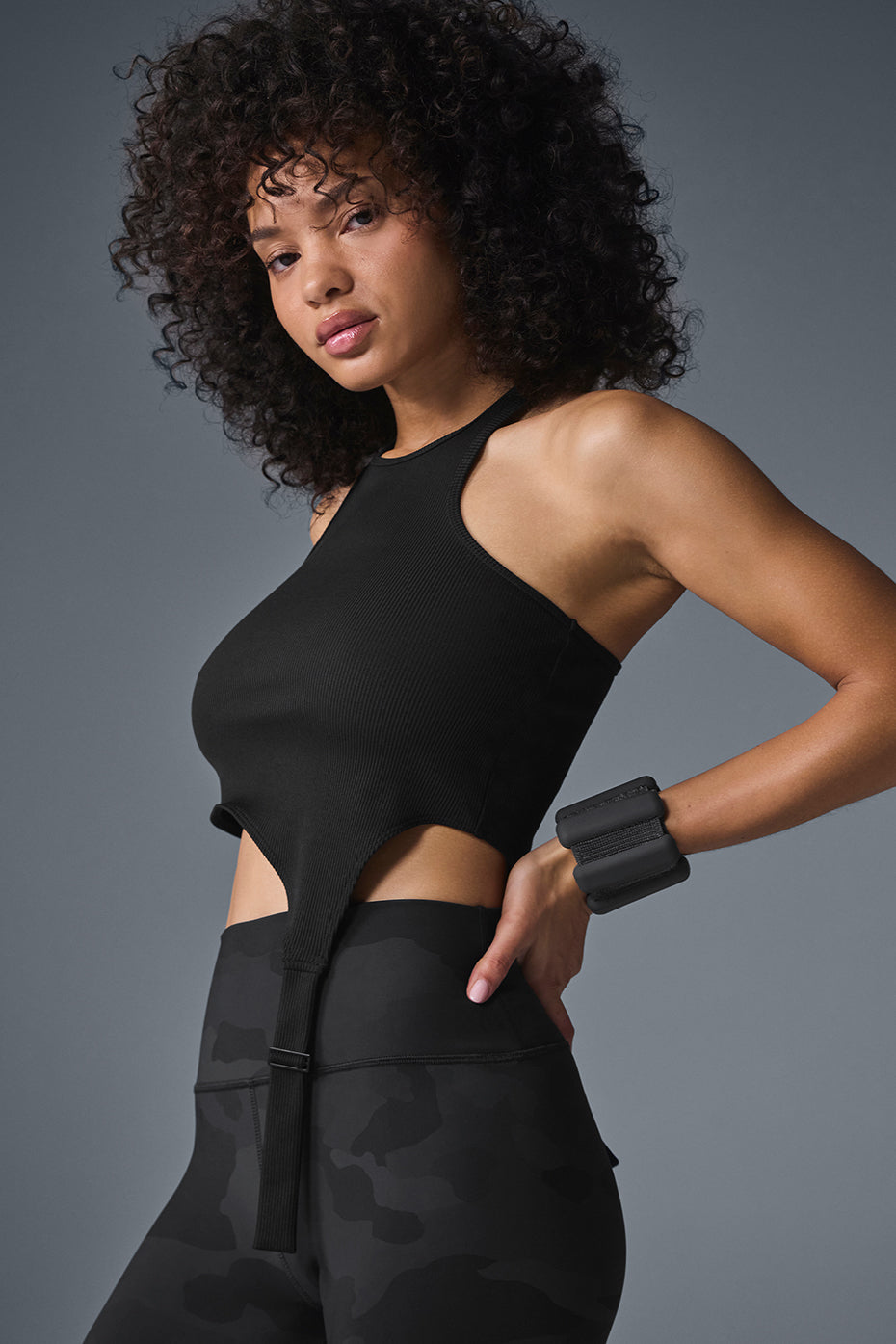 Alosoft Ribbed Revelation Tank - Black--2