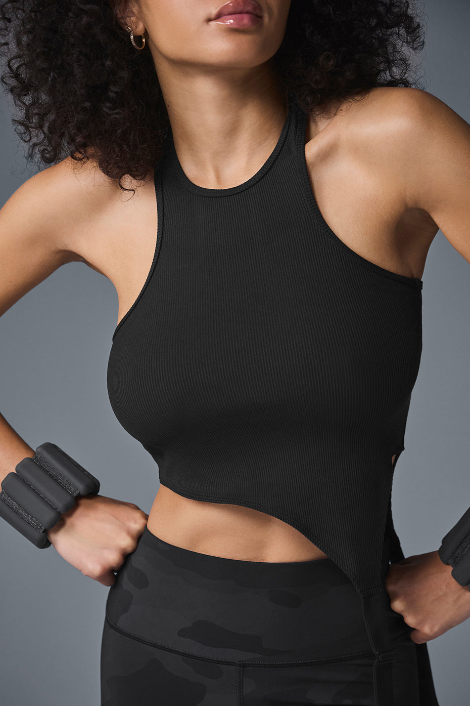 Alosoft Ribbed Revelation Tank - Black--3