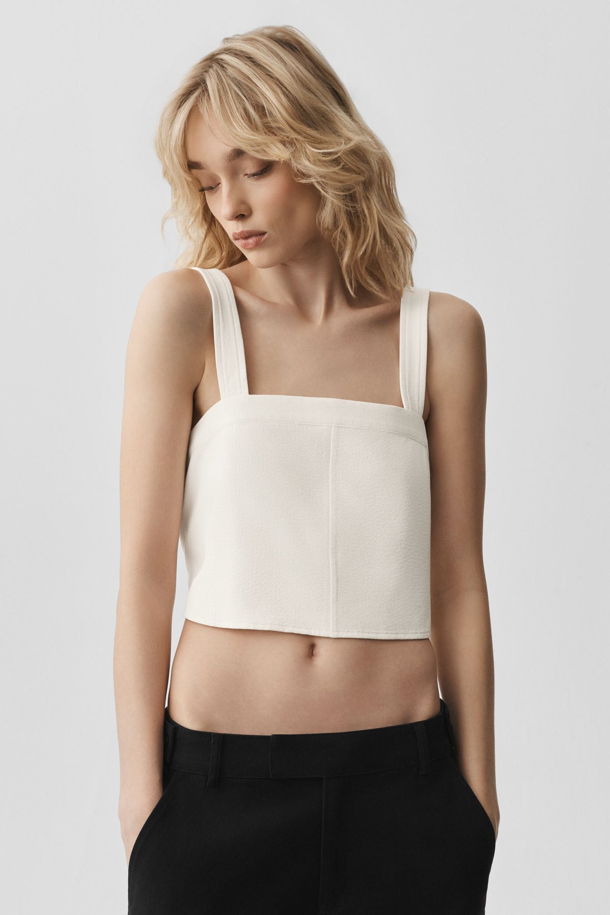 Cropped Dreamscape Tank - Ivory--0