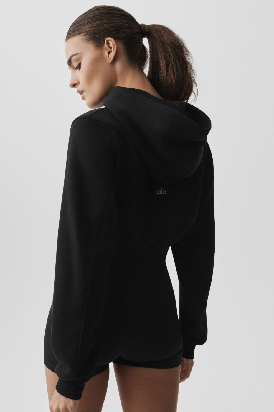 Sweet Escape Zip Up Hoodie - Black--2