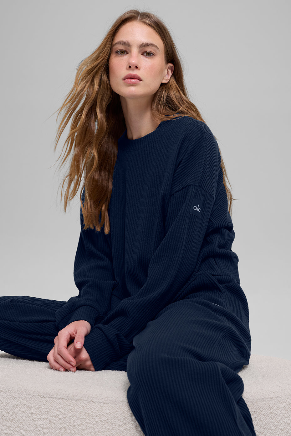 Muse Crew Neck Pullover - Navy--3