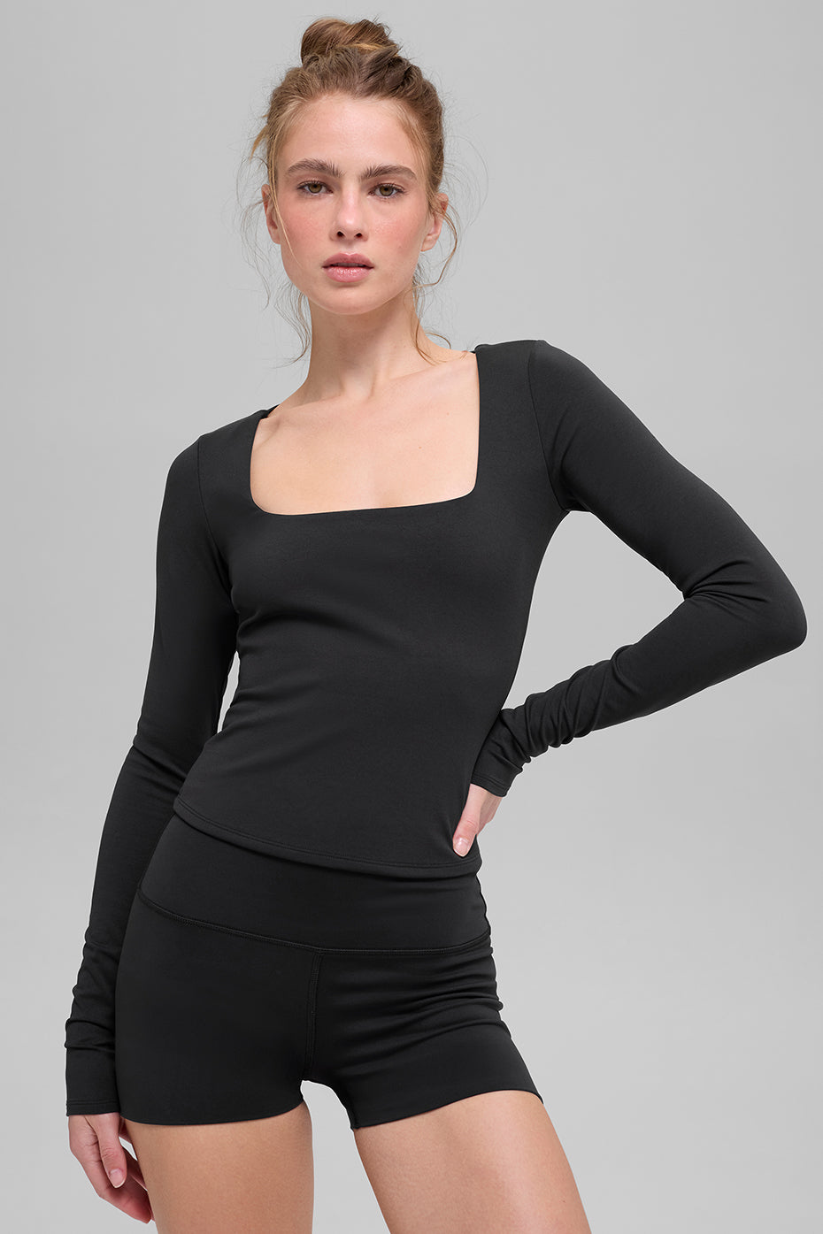 ALO Softsculpt Precision Long Sleeve - Black--0