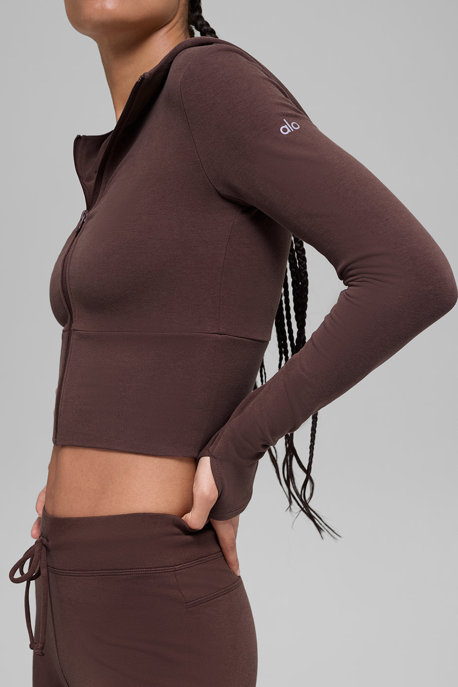 Sway Full Zip Hoodie - Brownstone--3