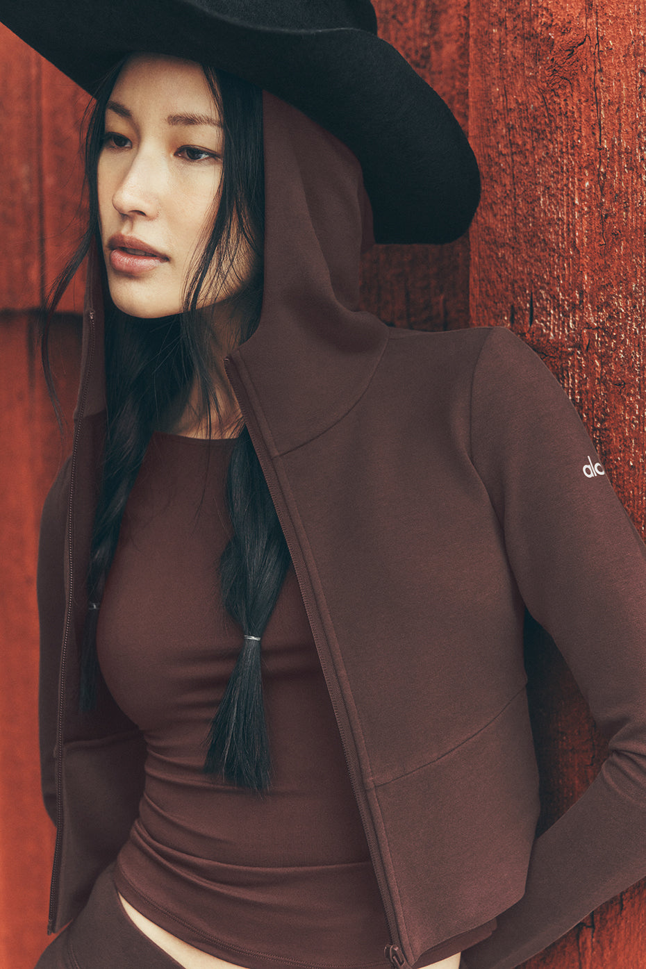 Sway Full Zip Hoodie - Brownstone--0