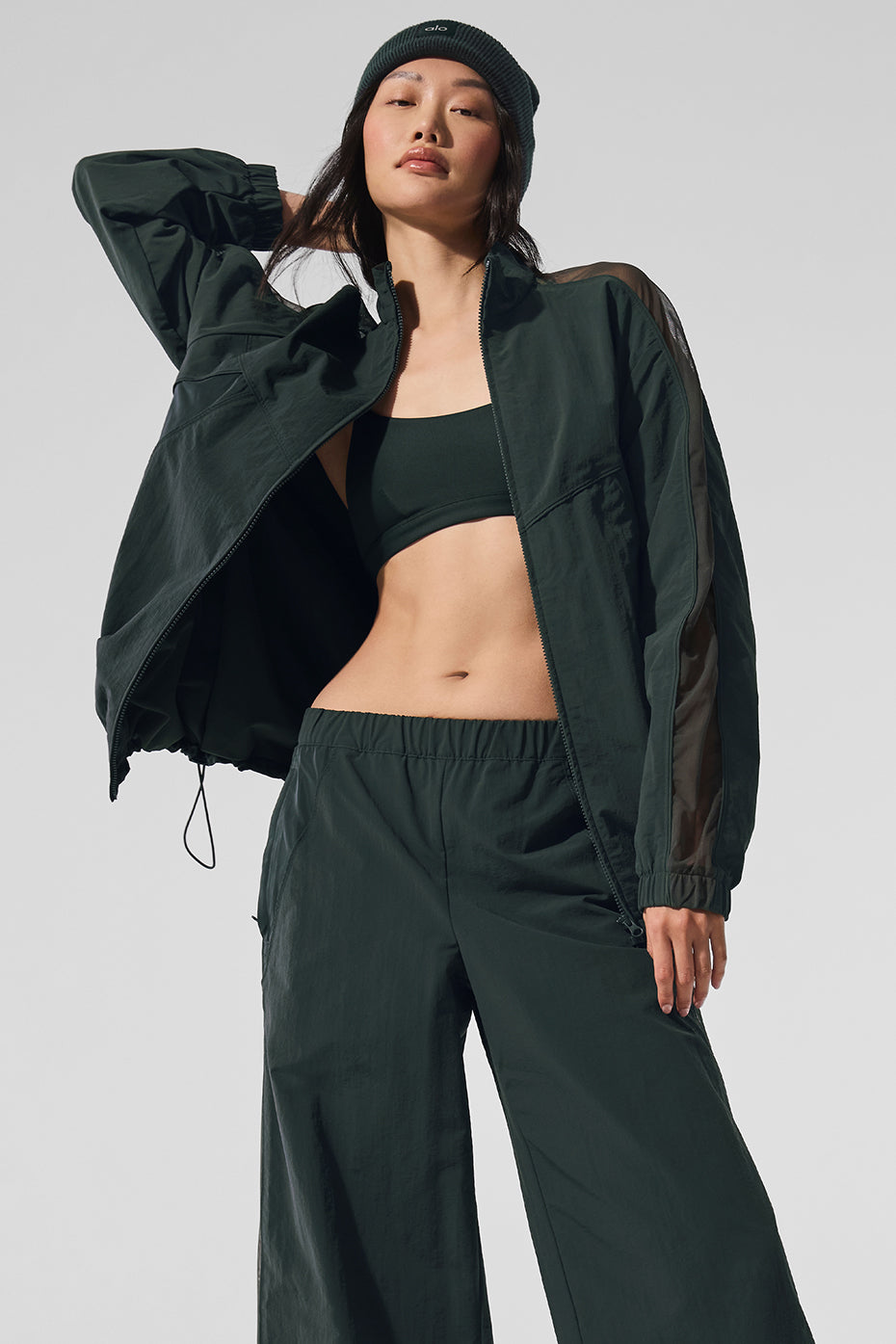 Origin Full-Zip Track Jacket - Charcoal Green--0