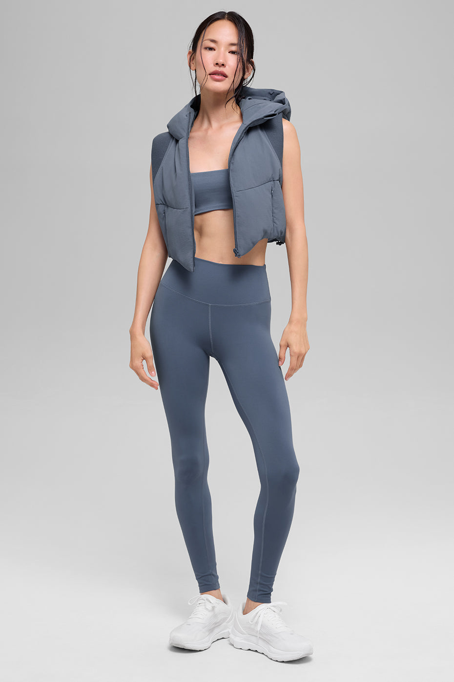 Fast Lane Puffer Vest - Bluestone--4