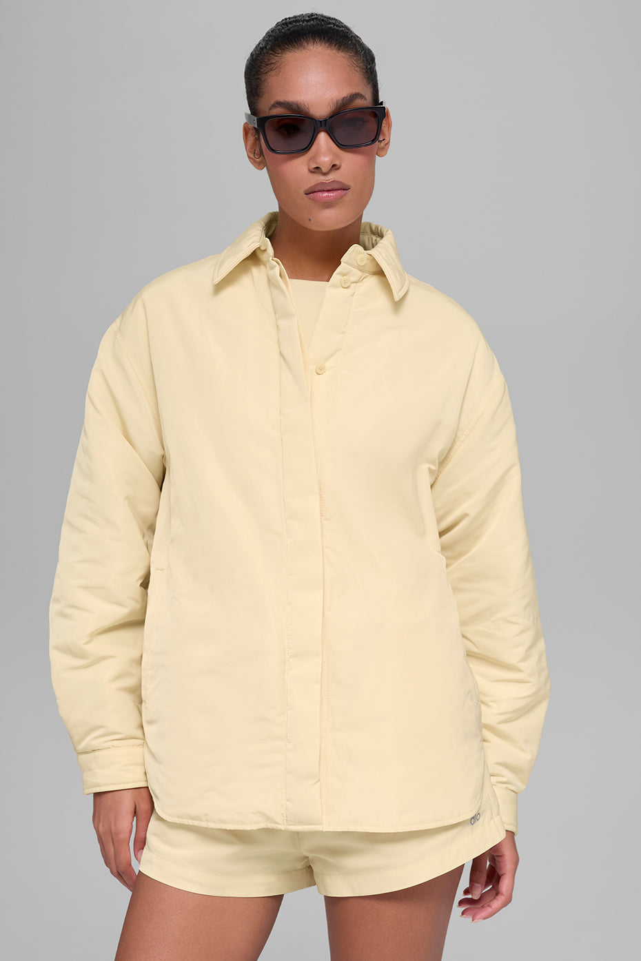 Socialite Shacket - Candlelight Yellow--1