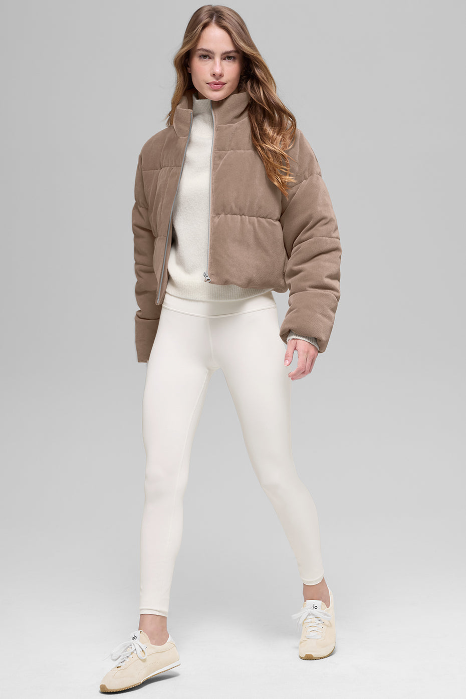 Micro Corduroy Dreamy Puffer - Chai Latte--4