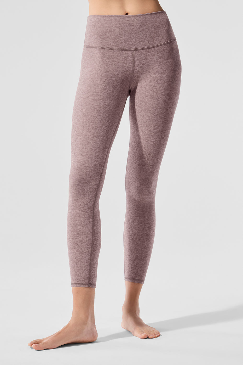 Alosoft High-Waist 7/8 Highlight Legging - Dark Pink Quartz Heather--0
