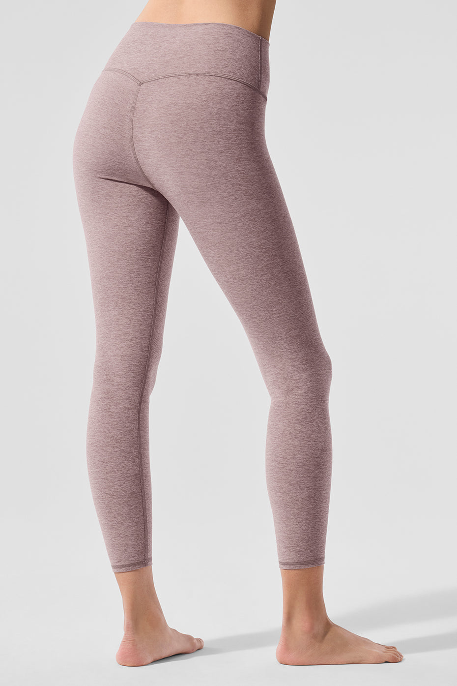 Alosoft High-Waist 7/8 Highlight Legging - Dark Pink Quartz Heather--1