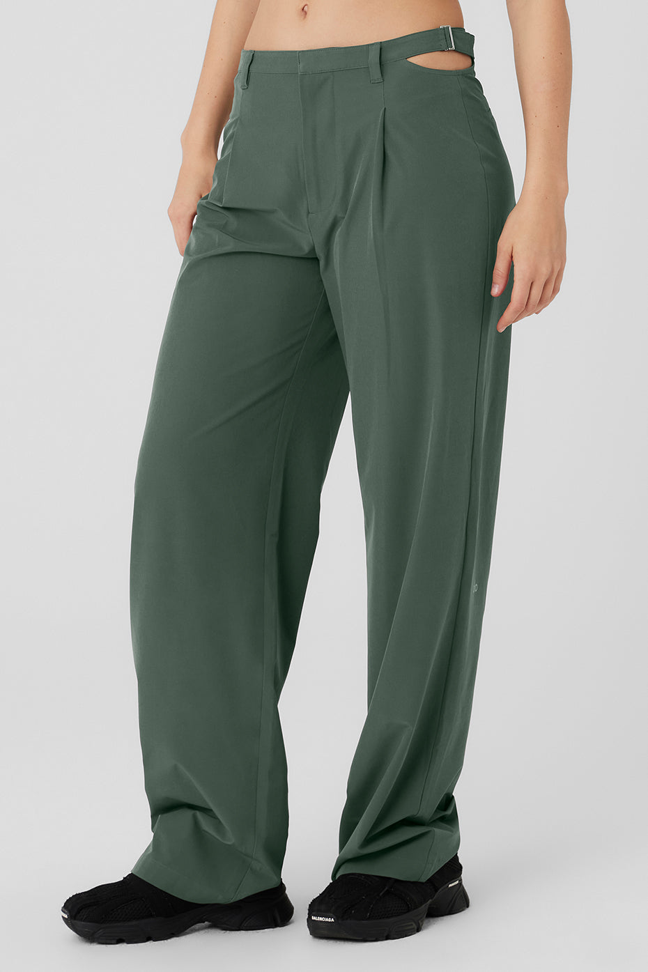 Mid-Rise Showdown Trouser - Dark Cactus--2