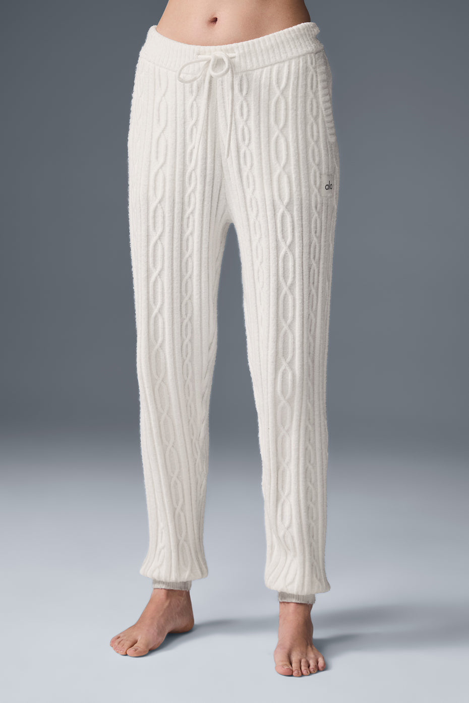Cable Knit Winter Bliss Pant - Ivory--0