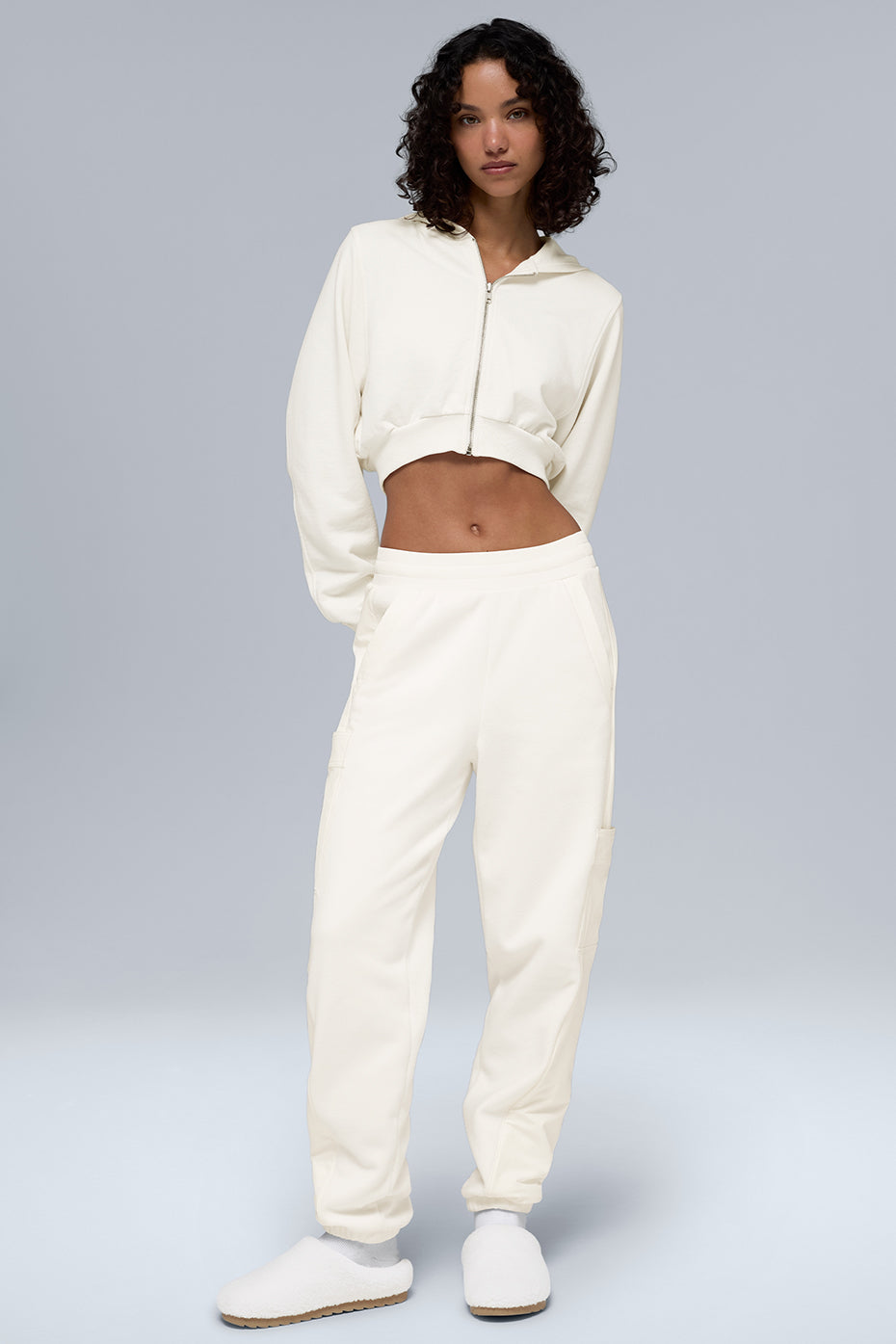 Polar Fleece Wintry Mix Pant - Ivory--0