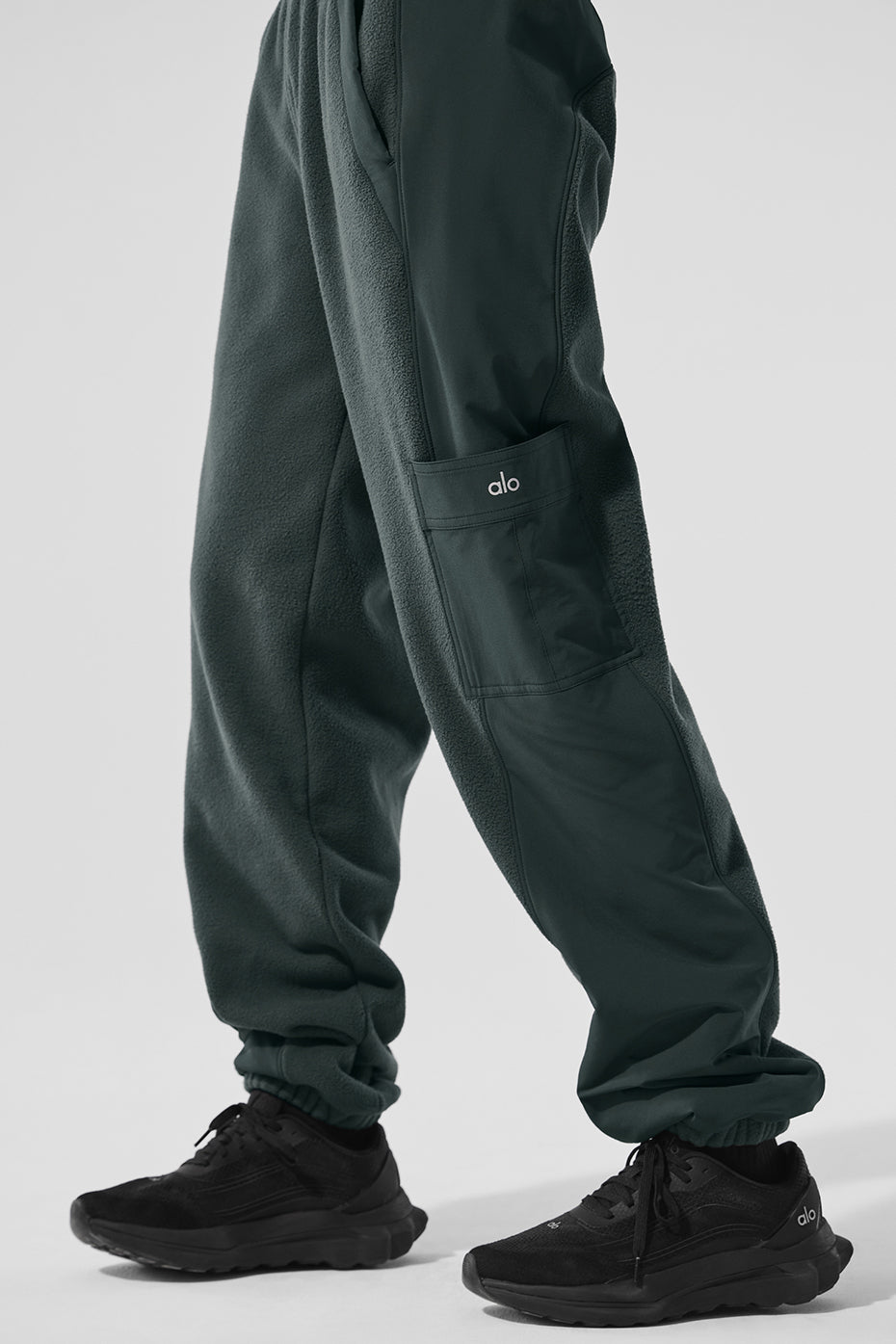 Polar Fleece Wintry Mix Pant - Charcoal Green--2