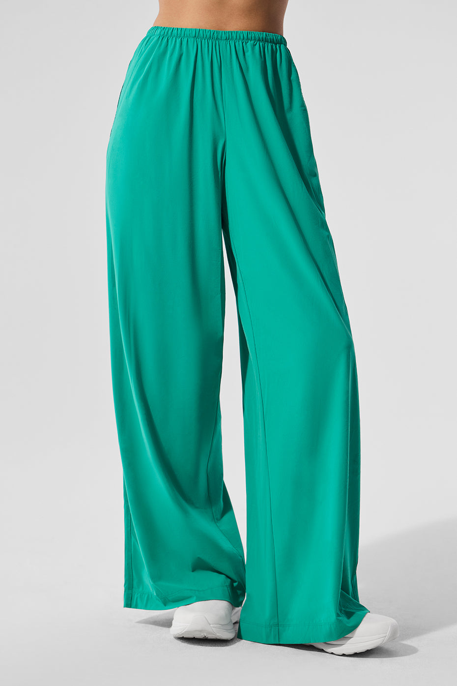 Breezy Wide Leg Pant (Long) - Spruce Green--0