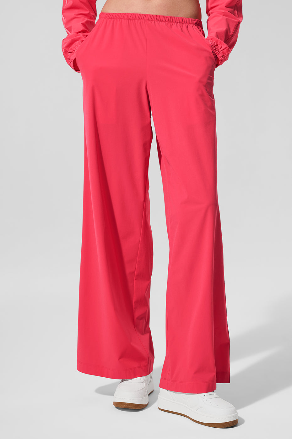 Breezy Wide Leg Pant (Long) - Candy Red--0