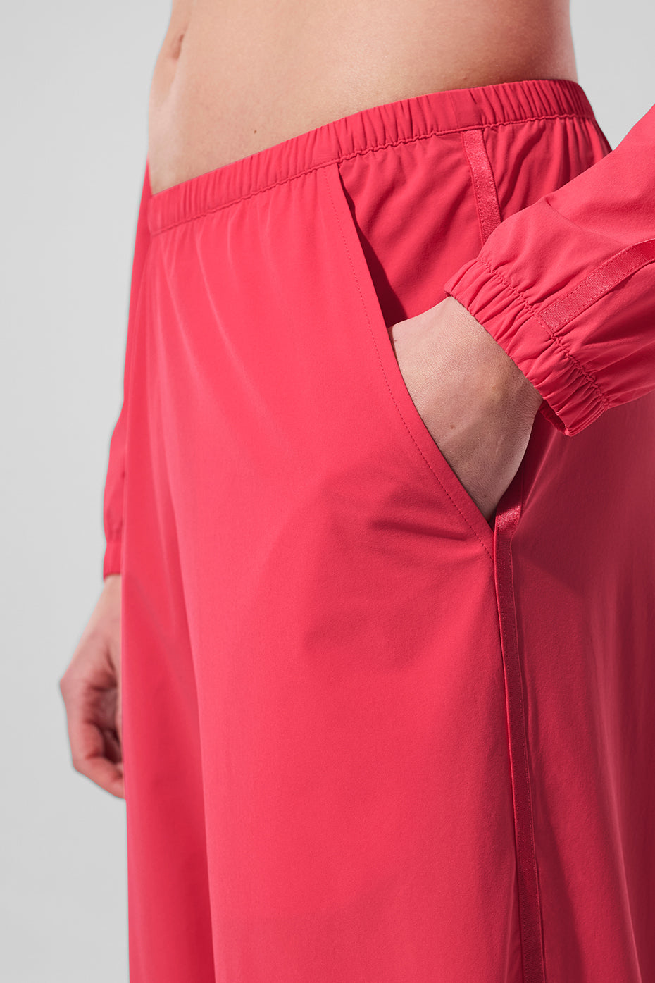 Breezy Wide Leg Pant (Long) - Candy Red--3