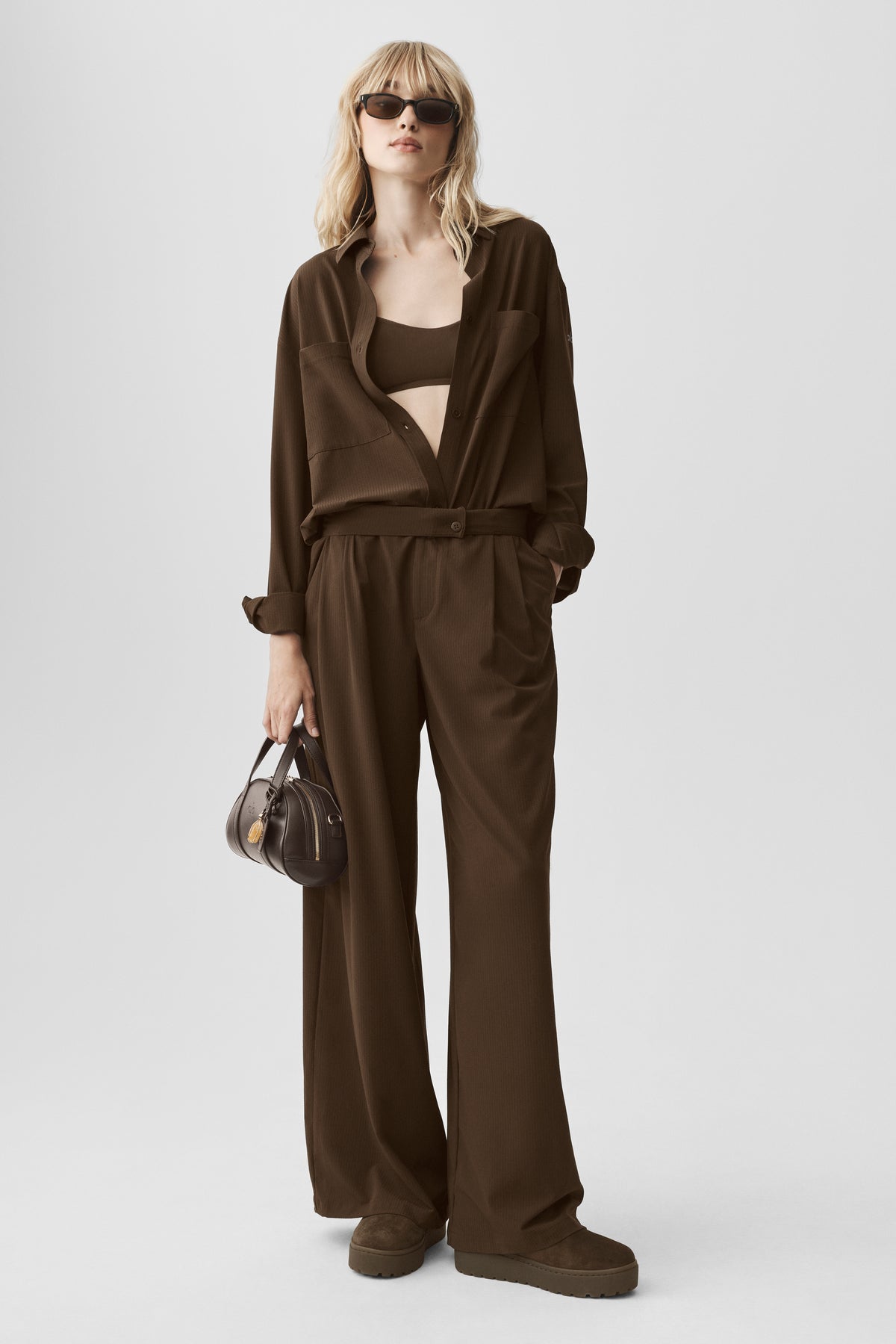 High-Waist Dreamscape Trouser (Regular) - Espresso--4