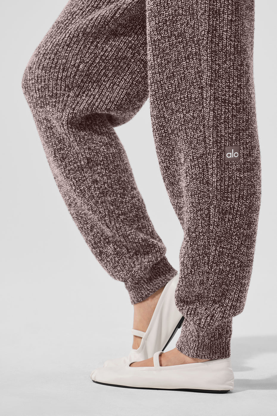 Marl Sweater Pant - Mushroom Marl--3