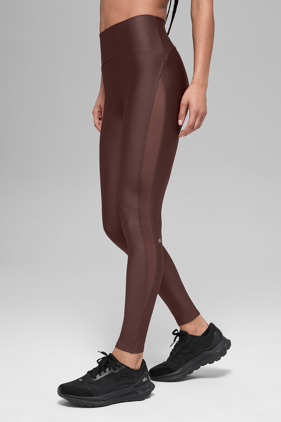 Airlift High-Waist Mesh Infatuation Legging - Brownstone--0