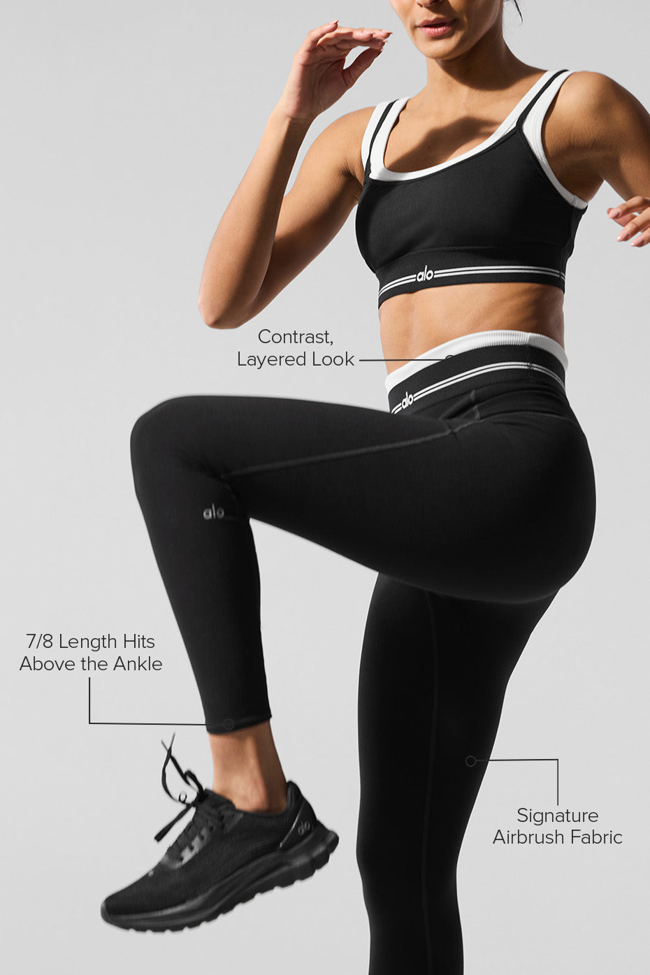 Airbrush High-Waist 7/8 Better Together Legging - Black/White--1
