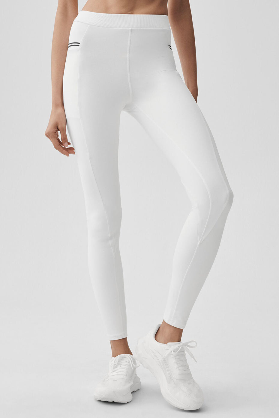 Airbrush High-Waist Fast Track Legging - White/Black--0