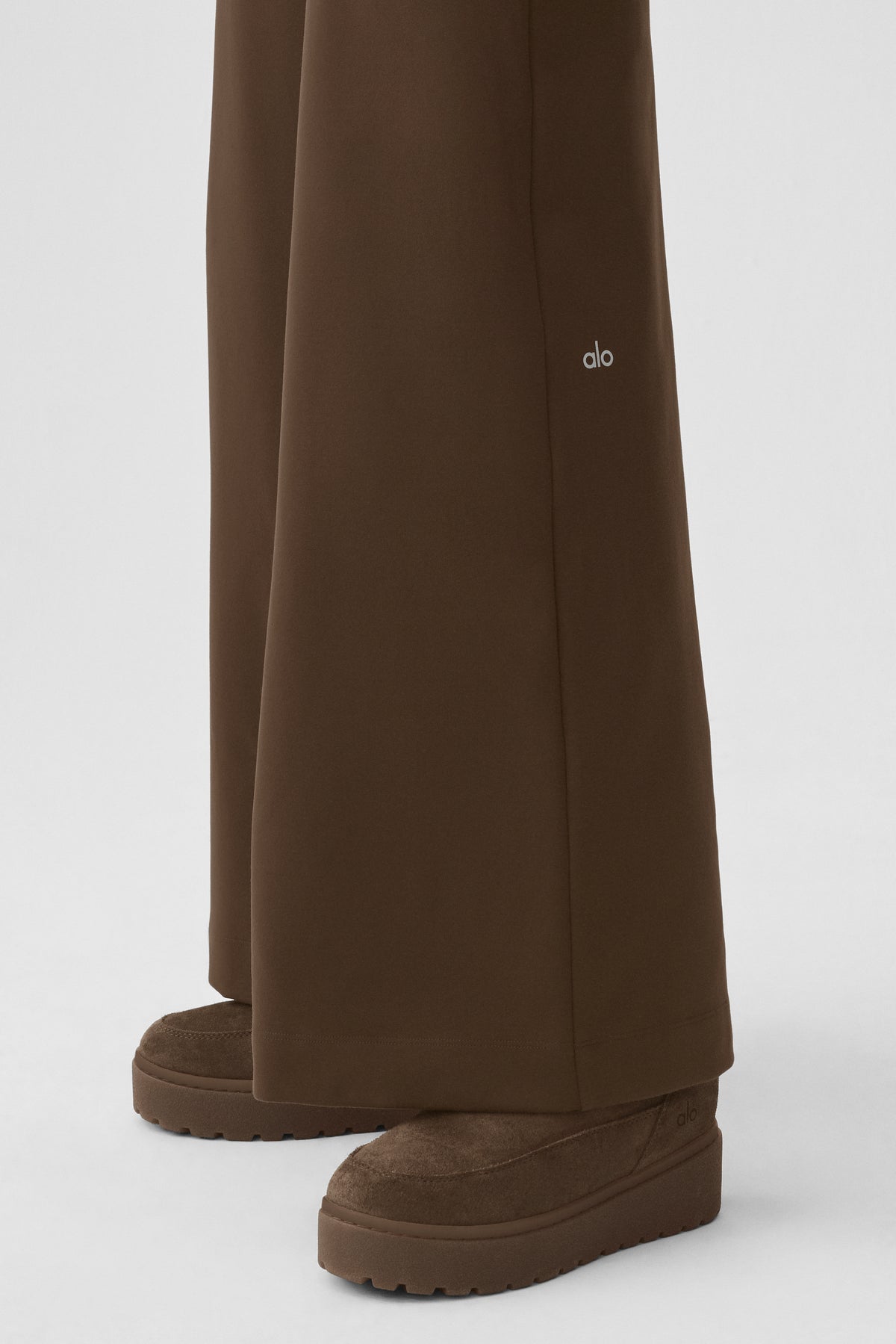 Airbrush High-Waist Wide Leg Pant (Regular) - Espresso--3