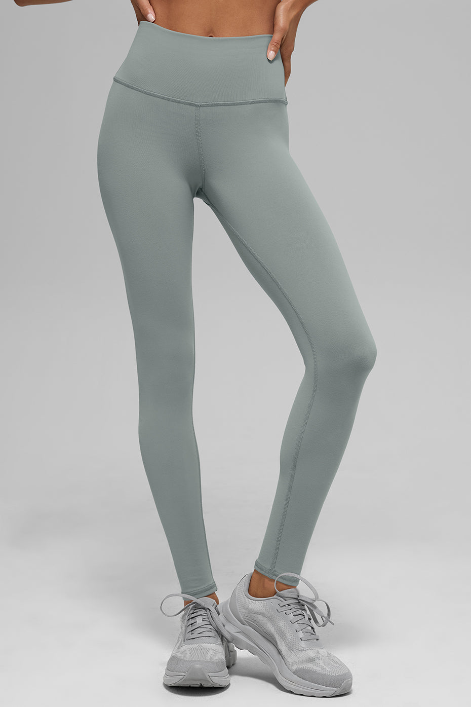High-Waist Airbrush Legging - Lunar Grey--0
