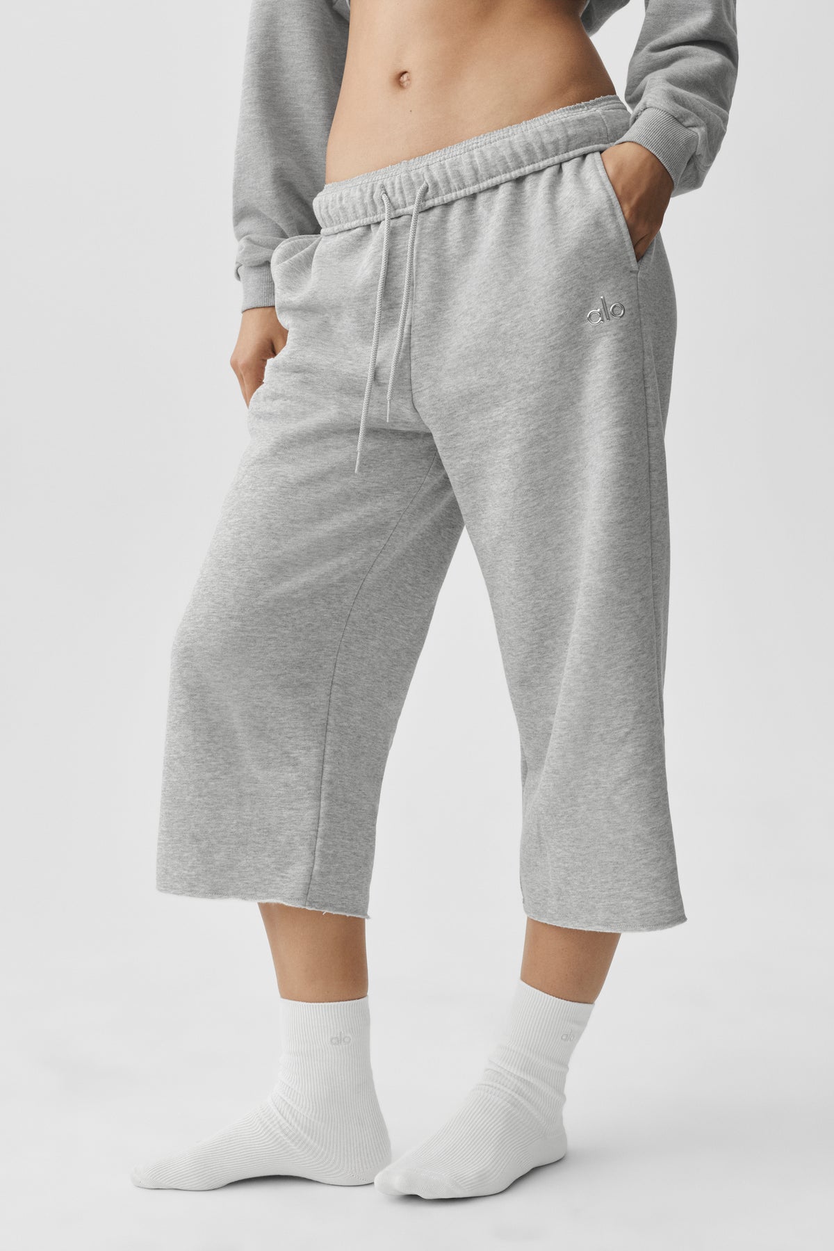 Accolade Cutoff Sweatpant - Athletic Heather Grey--0