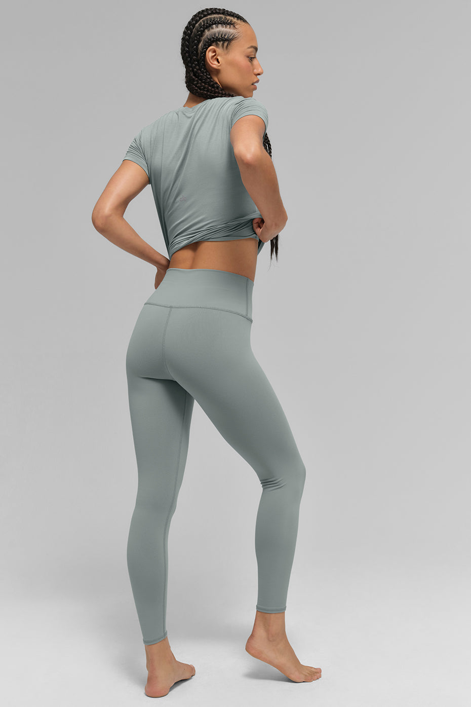 7/8 High-Waist Airbrush Legging - Lunar Grey--4