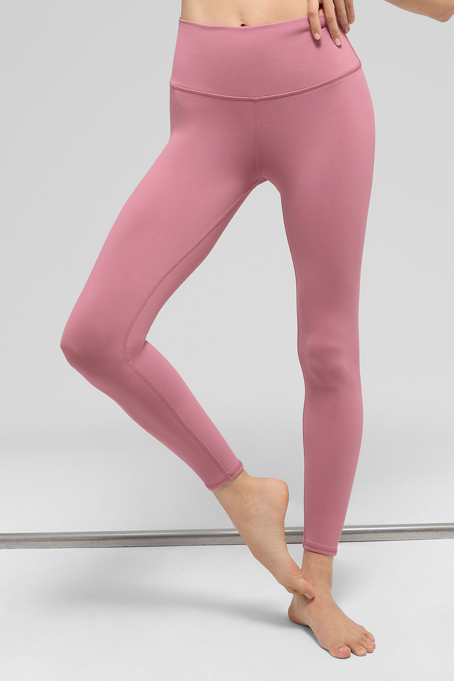 7/8 High-Waist Airbrush Legging - Pink Wild Rose--1