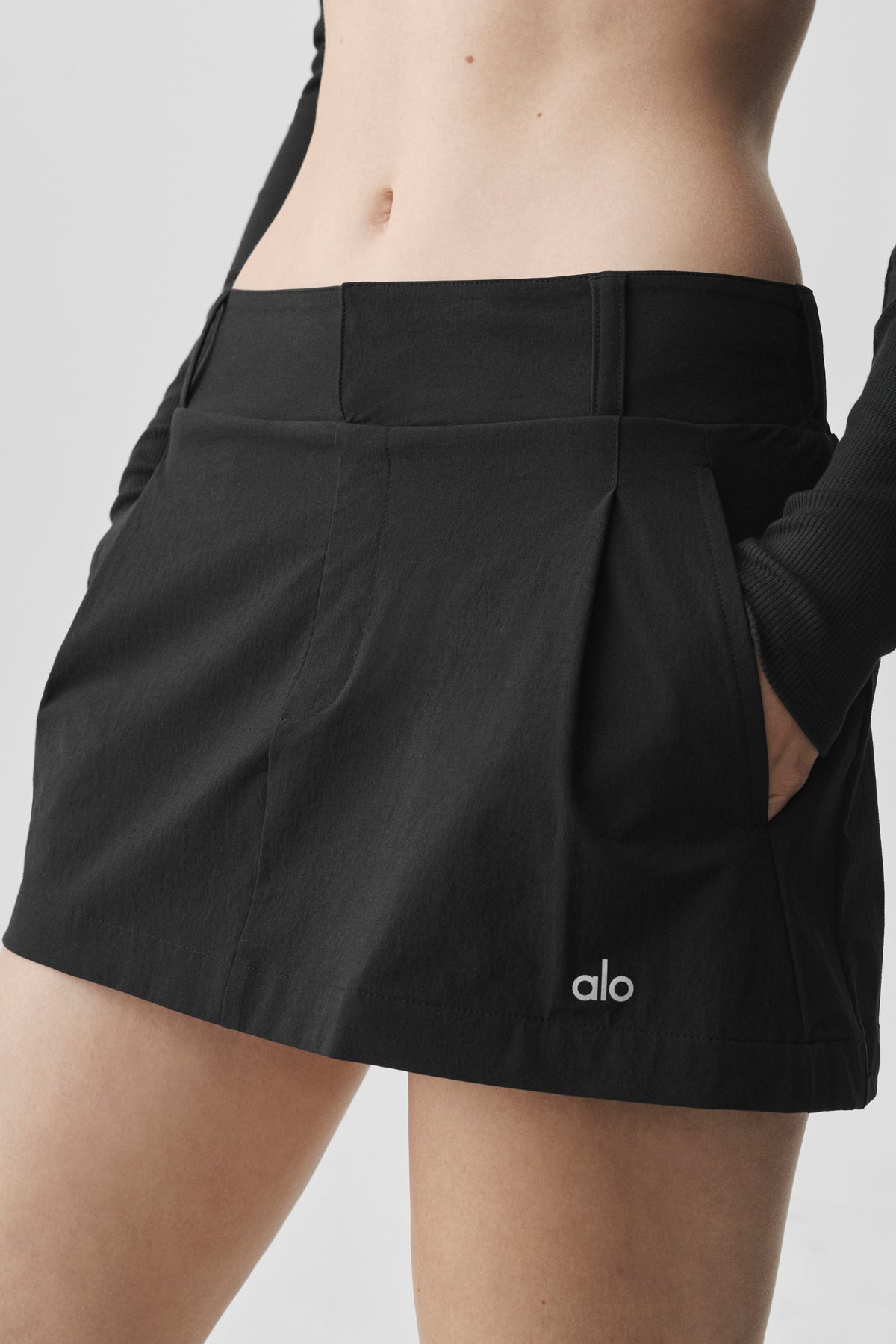 Fan Club Mini Skirt - Black--2