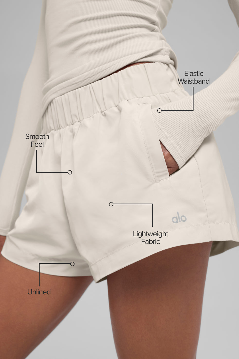 High-Waist Socialite Short - Bone--1