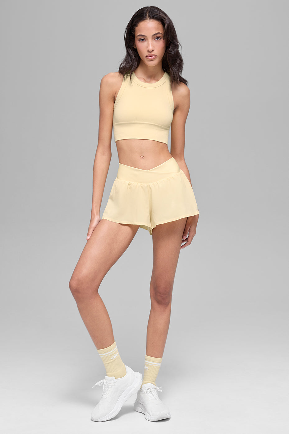 V-Cute Running Short - Candlelight Yellow--4